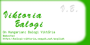 viktoria balogi business card